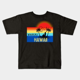 Hawaii Summer Design Kids T-Shirt